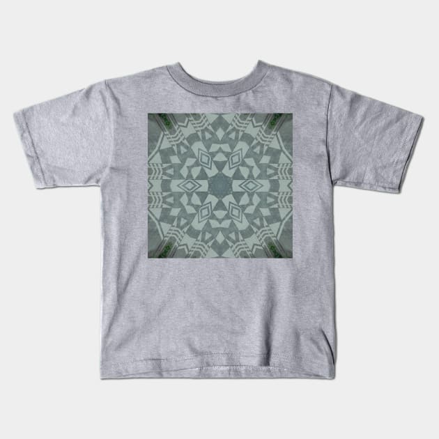 Reverse Graffitti Kaleidoscope Pattern (Seamless) 5 Kids T-Shirt by Swabcraft